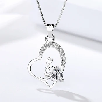 Genuine S925 sterling silver ladies gift Korean Version fashion LOVE pendant zircon Beautiful Heart-shaped pendant silverware
Genuine S925 sterling silver ladies gift Korean Version fashion LOVE pendant zircon Beautiful Heart-shaped pendant silverware
