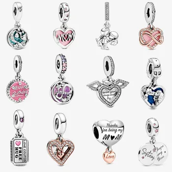 2020 new Stork & Twinkling Stars Married Couple mom cake Heart Dangle charm bead Charm fit original pandora charms silver 925 
2020 new Stork & Twinkling Stars Married Couple mom cake Heart Dangle charm bead Charm fit original pandora charms silver 925