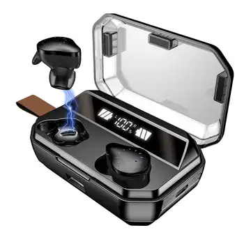 TWS Wireless bluetooth 5.0 Earphone HiFi 9D Stereo Touch Control LED Display Headphone with 8000mAh Power Bank Charging Box
TWS Wireless bluetooth 5.0 Earphone HiFi 9D Stereo Touch Control LED Display Headphone with 8000mAh Power Bank Charging Box