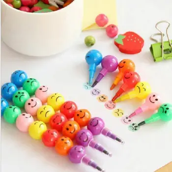 7 Colors Children Stacker Swap Cartoon Crayons Cute Smiley Face Rawing Toy For Baby Education Gift (Single pen random color)
7 Colors Children Stacker Swap Cartoon Crayons Cute Smiley Face Rawing Toy For Baby Education Gift (Single pen random color)
