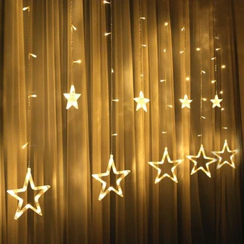 LED Icicle Curtain Christmas Garland 2.5M Star 1X3 2X2 2X3 3X3M LED String Light for Wedding Party Home window party decor Light
LED Icicle Curtain Christmas Garland 2.5M Star 1X3 2X2 2X3 3X3M LED String Light for Wedding Party Home window party decor Light