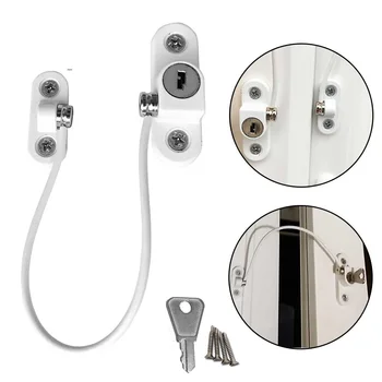 DIDIHOU Window Security Chain Lock Window Cable Lock Restrictor Multifunctional Window Lock Security Guard for Baby Safety 1Pcs
DIDIHOU Window Security Chain Lock Window Cable Lock Restrictor Multifunctional Window Lock Security Guard for Baby Safety 1Pcs