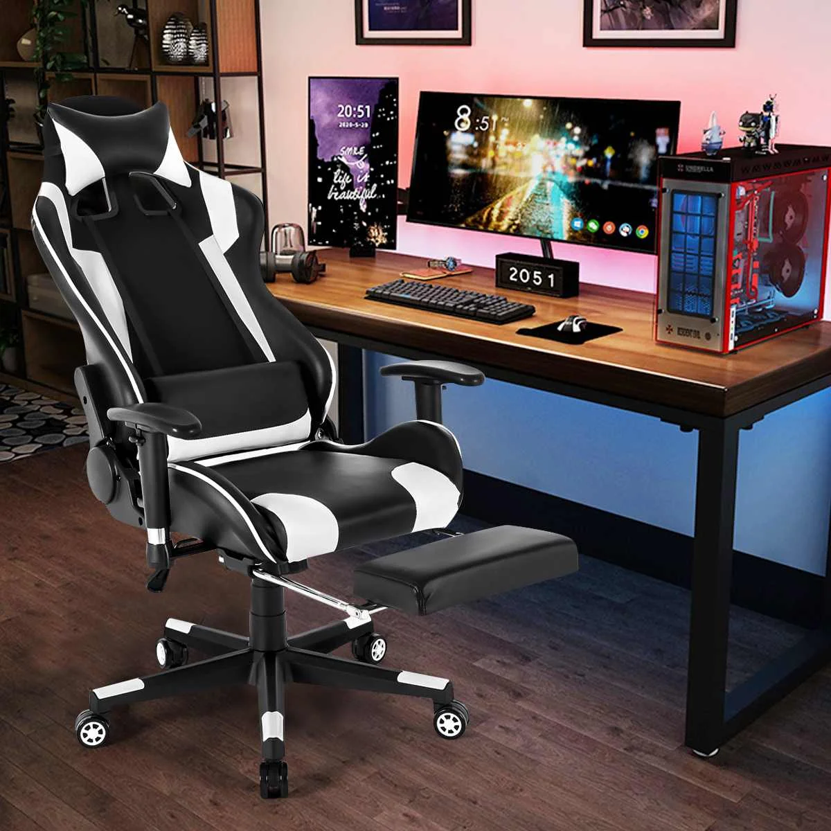WCG Gamer Chair Gaming Computer Chair Leather Office Chair Furniture WCG Game Chairs Desk Chair Internet Racing Gamer Chairs WCG Gamer Chair Gaming Computer Chair Leather Office Chair Furniture WCG Game Chairs Desk Chair Internet Racing Gamer Chairs