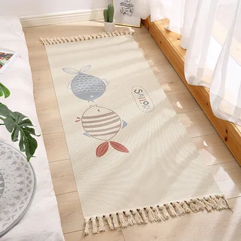 Cotton Linen Tassel Woven Carpet Bedroom Rug Floor Door Mat Decorative Bedside Blanket Tea Table Entrance Mat Living Room Carpet
Cotton Linen Tassel Woven Carpet Bedroom Rug Floor Door Mat Decorative Bedside Blanket Tea Table Entrance Mat Living Room Carpet