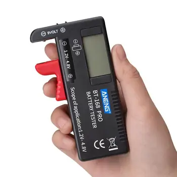 BT-168 PRO Digital Lithium Battery Capacity Tester Checkered Analyzer Display Check AAA Button Cell Universal Test Accessories
BT-168 PRO Digital Lithium Battery Capacity Tester Checkered Analyzer Display Check AAA Button Cell Universal Test Accessories