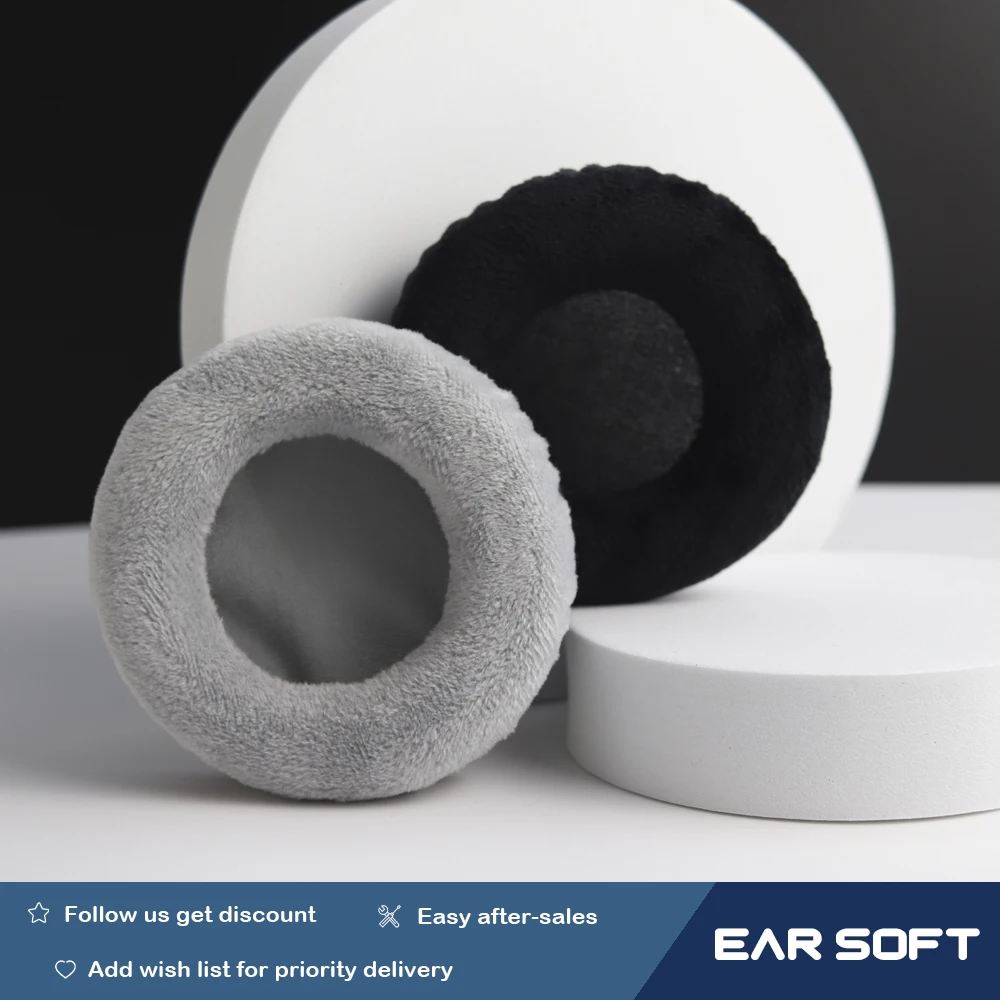 

Earsoft Replacement Cushions for Pioneer SE-M531 Headphones Cushion Velvet Ear Pads Headset Cover Earmuff Sleeve