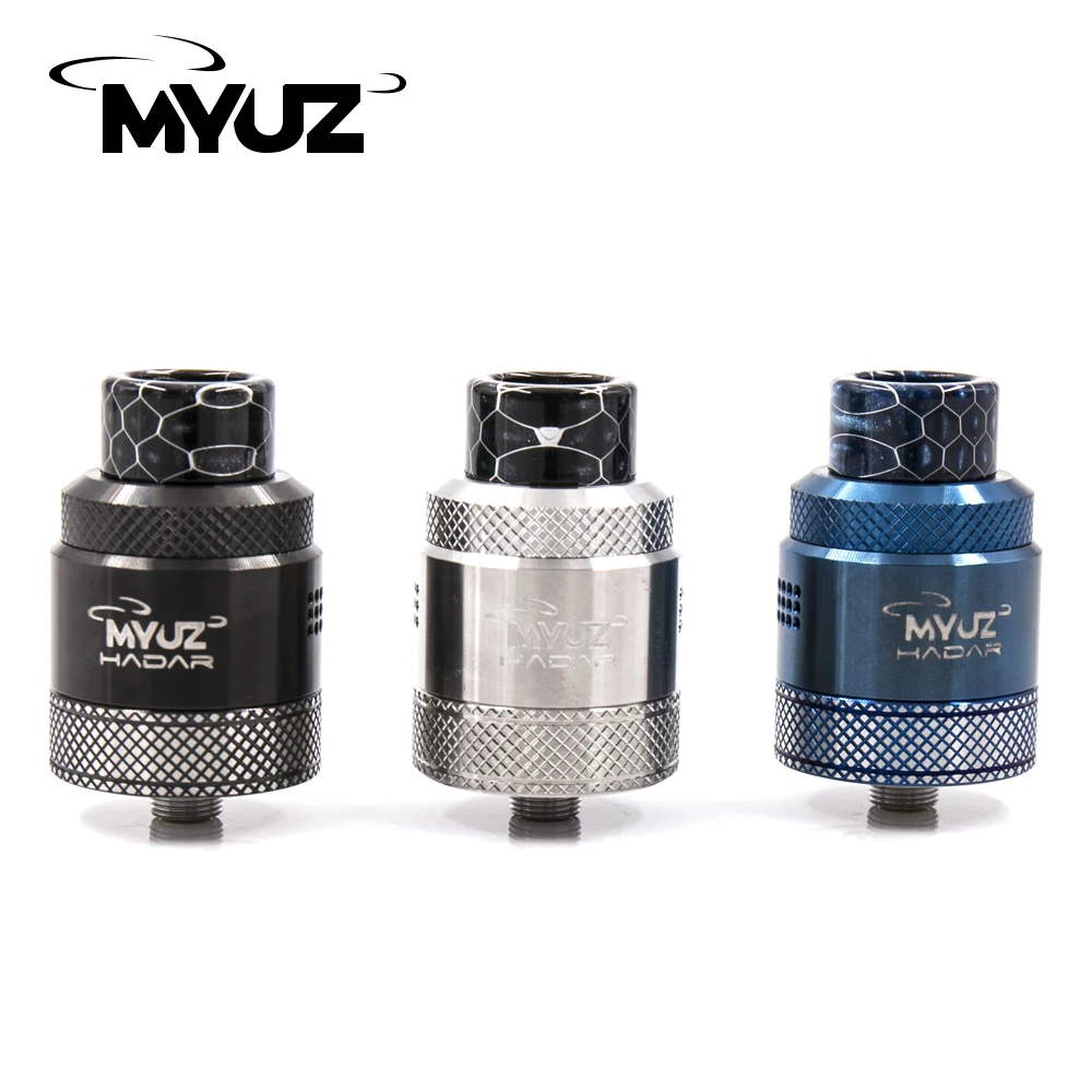 Myuz Hadar RDA 25mm Compatible with top filling and bottom feeding with Mesh coil and wire coil electronic cigarette atomizer
Myuz Hadar RDA 25mm Compatible with top filling and bottom feeding with Mesh coil and wire coil electronic cigarette atomizer