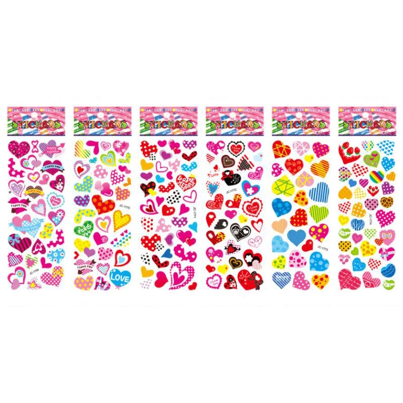 5 Sheets Heart Stickers DIY Scrapbook Self-Adhesive PVC Lable Stationery Diary Stickers Children Kids Toys
5 Sheets Heart Stickers DIY Scrapbook Self-Adhesive PVC Lable Stationery Diary Stickers Children Kids Toys