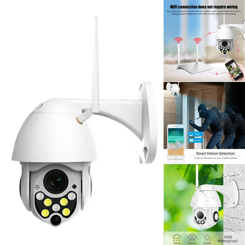 Security Camera HD 1080P 7 LED Mini WiFi Dome IP Cameras Night Vision Full Color Motion Detection OD889
Security Camera HD 1080P 7 LED Mini WiFi Dome IP Cameras Night Vision Full Color Motion Detection OD889