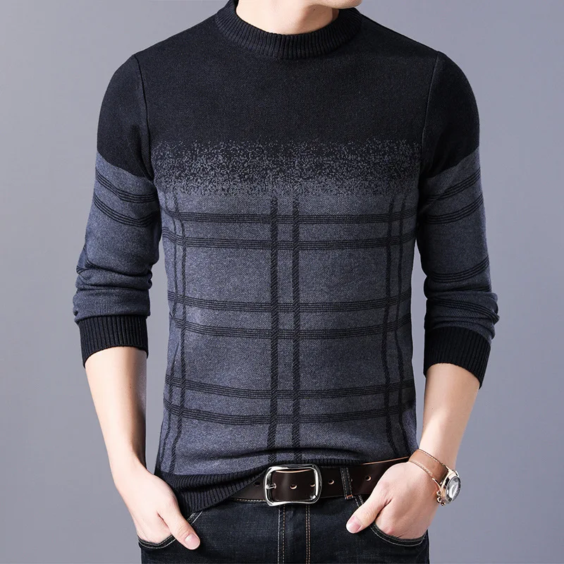 Men's Sweater Winter Autumn Round Neck Long-sleeved Plain Stretch Pullover Seedlings Suitable for Fashionable Men's Sweaters
Men's Sweater Winter Autumn Round Neck Long-sleeved Plain Stretch Pullover Seedlings Suitable for Fashionable Men's Sweaters