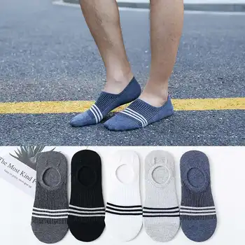 Spring and summer striped socks men's summer striped invisible boat socks shallow silicone antiskid cotton socks
Spring and summer striped socks men's summer striped invisible boat socks shallow silicone antiskid cotton socks