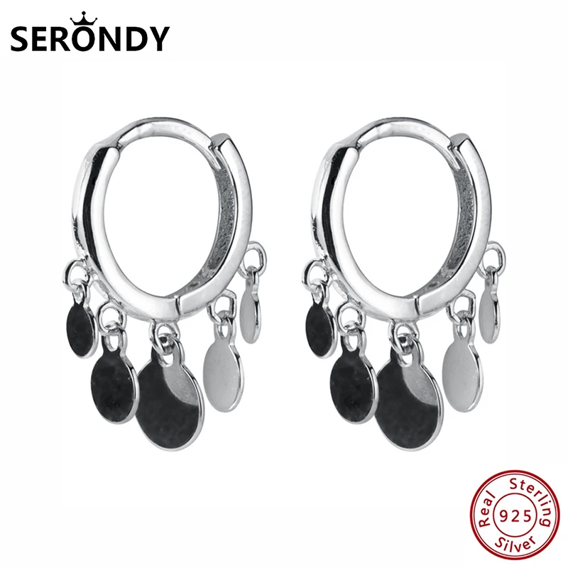 SERONDY Wafer Boho 925 Silver Earrings For Women Unusual Jewelry Drop Earrings Undefined Fashion 2020 New Hit Female ED10780
SERONDY Wafer Boho 925 Silver Earrings For Women Unusual Jewelry Drop Earrings Undefined Fashion 2020 New Hit Female ED10780