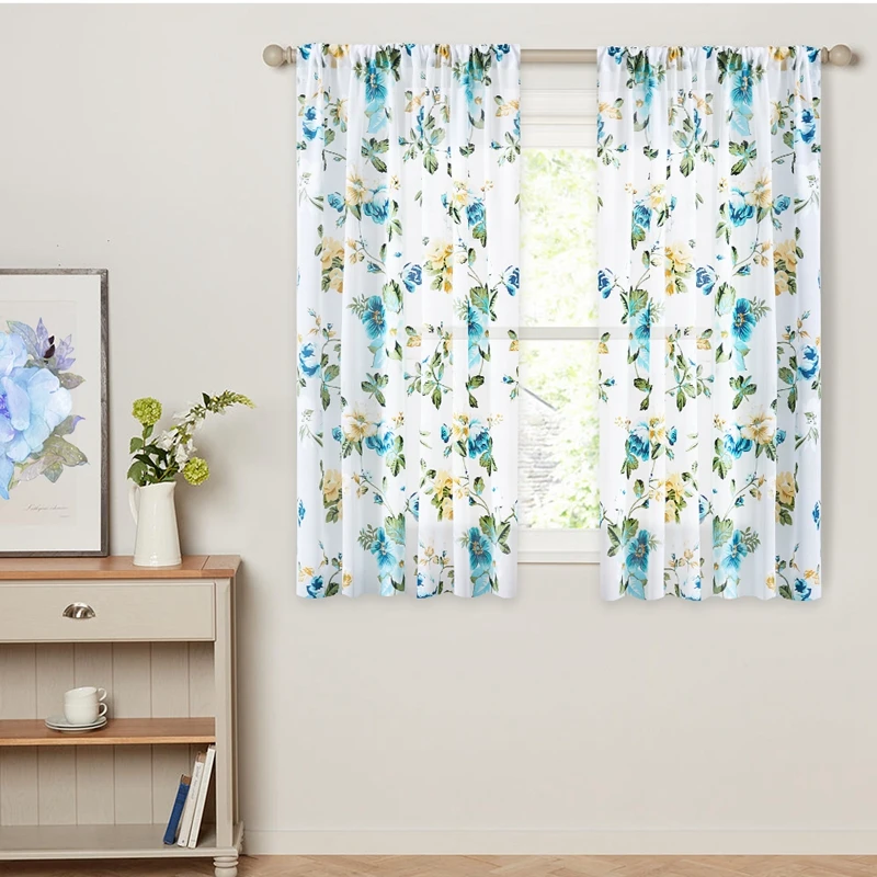 Floral Printed Short Curtains For Kitchen Voile Curtains For Living Room Voile Curtains Window Drapes Customized Fabric Drapes
Floral Printed Short Curtains For Kitchen Voile Curtains For Living Room Voile Curtains Window Drapes Customized Fabric Drapes
