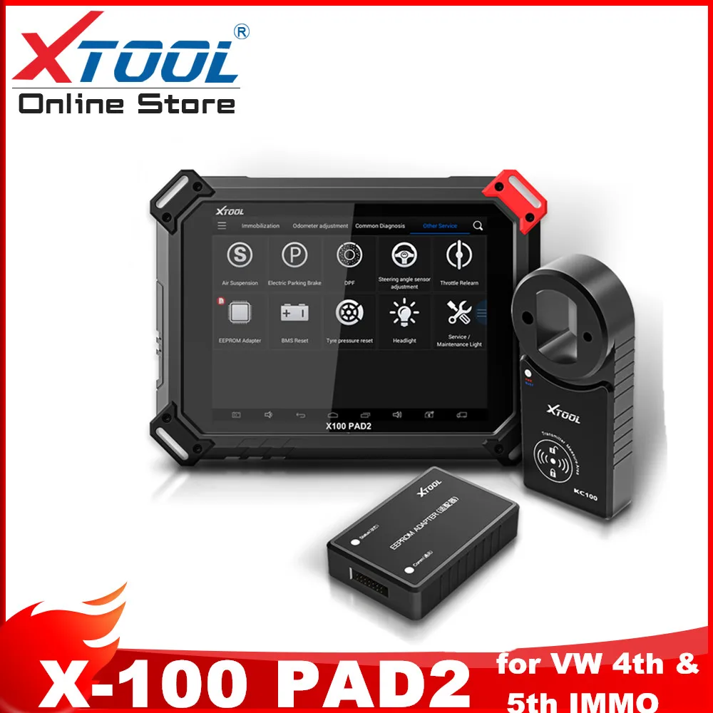 XTOOL X100 PAD2 Pro OBD2 Car Diagnostic Scanner X100 PAD key programmer For VW 4th 5th Immobilizer Update Free
XTOOL X100 PAD2 Pro OBD2 Car Diagnostic Scanner X100 PAD key programmer For VW 4th 5th Immobilizer Update Free