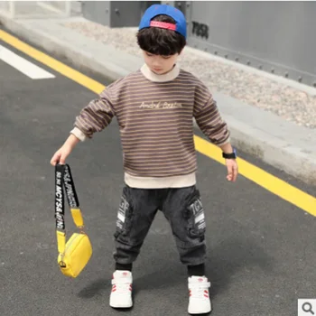 Children 's Plus Velvet Jeans Clothing Set 2019 Winter Boys 2 Patchwork Color Size4-14 Kids Keep Warm Clothes Sets 2 piece ly026 
Children 's Plus Velvet Jeans Clothing Set 2019 Winter Boys 2 Patchwork Color Size4-14 Kids Keep Warm Clothes Sets 2 piece ly026