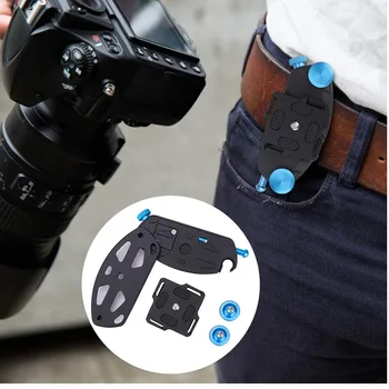 DSLR Camera Belt Buckle Mount Clip Adapter outdoor Quick Release Waist Belt Strap Holder Portable Red Blue alloy
DSLR Camera Belt Buckle Mount Clip Adapter outdoor Quick Release Waist Belt Strap Holder Portable Red Blue alloy