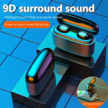 G5S Dual Earbuds Bluetooth Headphone 5.0 Sports TWS Wireless Rechargeable In-ear with Digital Display
G5S Dual Earbuds Bluetooth Headphone 5.0 Sports TWS Wireless Rechargeable In-ear with Digital Display