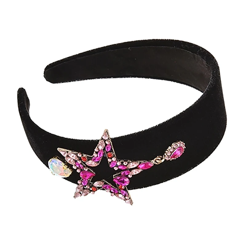 ZHINI Female's Baroque Style Multicolor Rhinestone Hairband Wide Black Color Headbands for Women Hair Accessories Party Jewelry
ZHINI Female's Baroque Style Multicolor Rhinestone Hairband Wide Black Color Headbands for Women Hair Accessories Party Jewelry