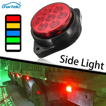 FORTEK 4 PCS 7 LED Round Side Marker Indicator Clearance Light Car Truck Trailer
FORTEK 4 PCS 7 LED Round Side Marker Indicator Clearance Light Car Truck Trailer