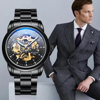 WLISTH Men Watches Top Brand Luxury WLISTH Mechanical Watches for Men Hour Erkek Kol Saati Luminous Black Skeleton Automatic
WLISTH Men Watches Top Brand Luxury WLISTH Mechanical Watches for Men Hour Erkek Kol Saati Luminous Black Skeleton Automatic