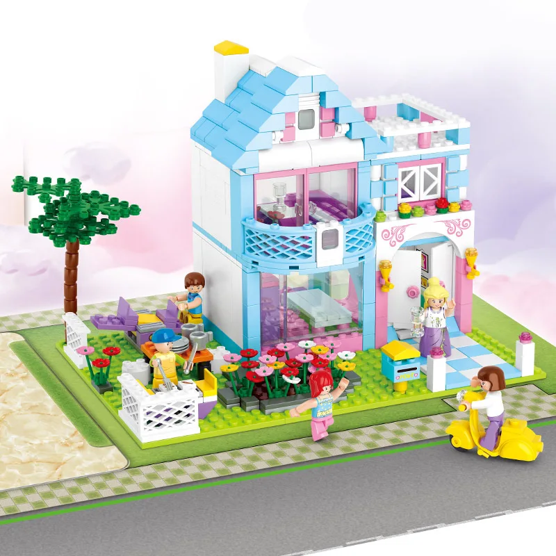 Sluban 539pcs mini bricks garden villa pink house dreams assembled into building blocks children girl architecture toys gifts
Sluban 539pcs mini bricks garden villa pink house dreams assembled into building blocks children girl architecture toys gifts