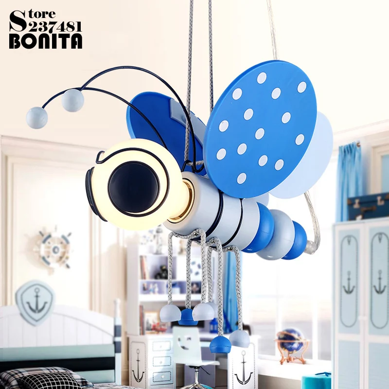 Современный подвесной светильник для мальчика в спальню защита глаз