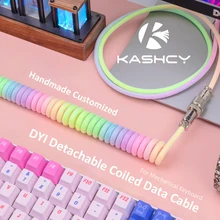 Customized Handmade DIY Detachable Coiled Cable v2.0 Keyboard Type-C Mini Mirco to USB Connector For Mechanical Keyboard
Customized Handmade DIY Detachable Coiled Cable v2.0 Keyboard Type-C Mini Mirco to USB Connector For Mechanical Keyboard