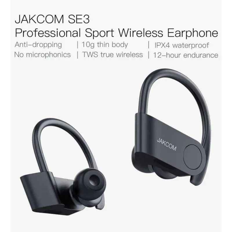 SE3 Professional Sport Wireless Earphones Ear-Hook Waterproof Bluebooth Earbuds Men Women Earpieces
SE3 Professional Sport Wireless Earphones Ear-Hook Waterproof Bluebooth Earbuds Men Women Earpieces
