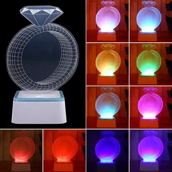 Modern Table Lamp Diamond Ring Indoor Lighting Christmas Xmas Art Kid Desk Light Night Light 3D USB Charging Gifts 
Modern Table Lamp Diamond Ring Indoor Lighting Christmas Xmas Art Kid Desk Light Night Light 3D USB Charging Gifts