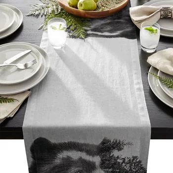 Artistic Close-Up Bear Table Runner Table Flag Home Party Decorative Tablecloth Table Runners
Artistic Close-Up Bear Table Runner Table Flag Home Party Decorative Tablecloth Table Runners