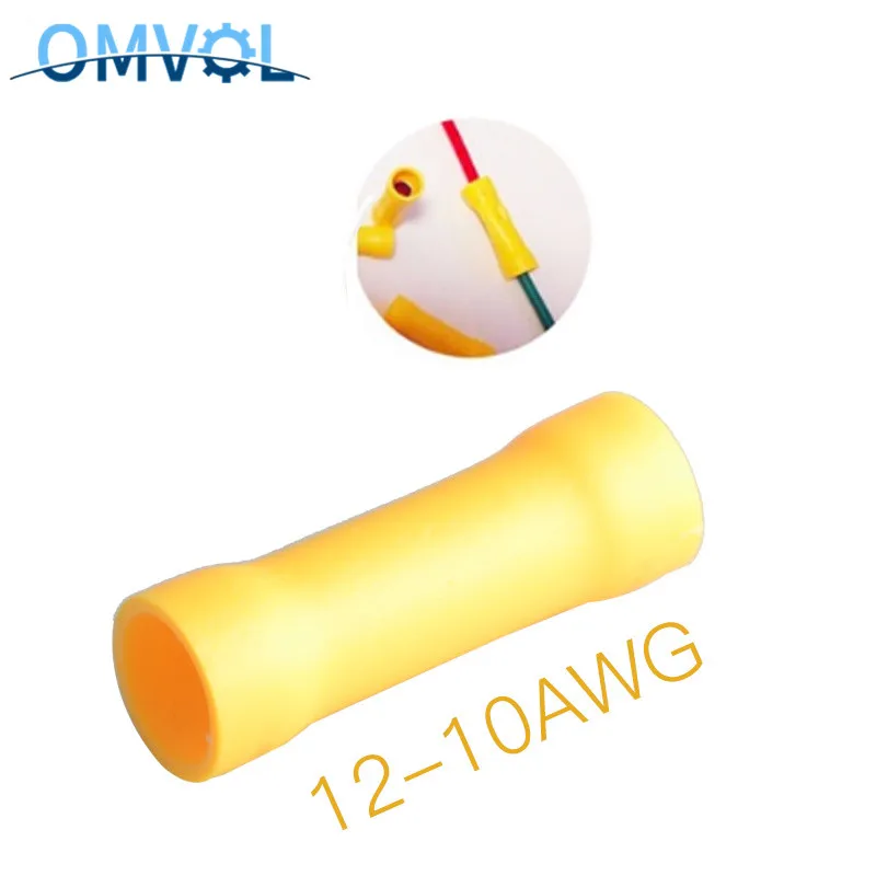20 шт. BV5.5 12-10AWG изолированный прямой провод стыковой соединитель электрические
