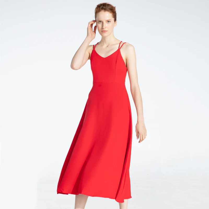 Spaghetti Strap Open Back Solid Beach Style Ankle-Length Women Dresses Marwin New-Coming Spring Summer Holiday Dress Cross
Spaghetti Strap Open Back Solid Beach Style Ankle-Length Women Dresses Marwin New-Coming Spring Summer Holiday Dress Cross