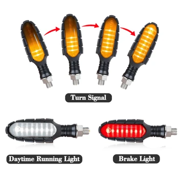 4x Motorcycle Turn Signals Light 2835 High-quality LED Tail Flasher Sequential Blinker Bendable Motorcycle Flashing Lights
4x Motorcycle Turn Signals Light 2835 High-quality LED Tail Flasher Sequential Blinker Bendable Motorcycle Flashing Lights