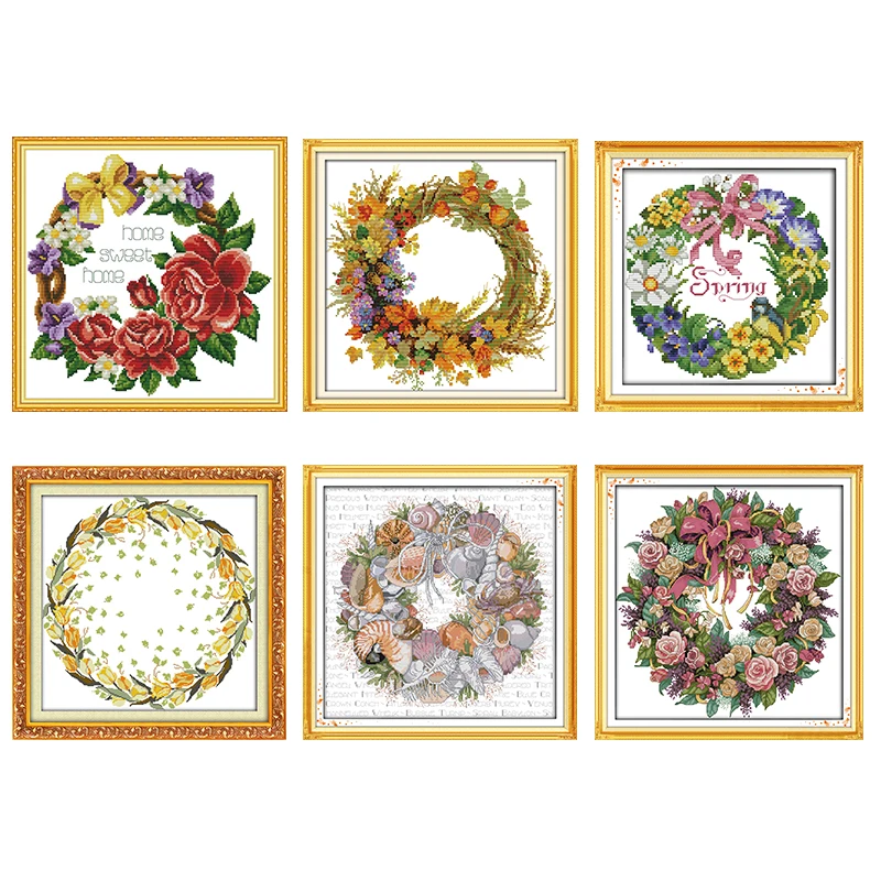 Joy Sunday Stamped Cross Stitch Kits Garland Printed 11CT 14CT Print Counted Cross Stitch Kit Handmade Embroidery Needlework Set
Joy Sunday Stamped Cross Stitch Kits Garland Printed 11CT 14CT Print Counted Cross Stitch Kit Handmade Embroidery Needlework Set