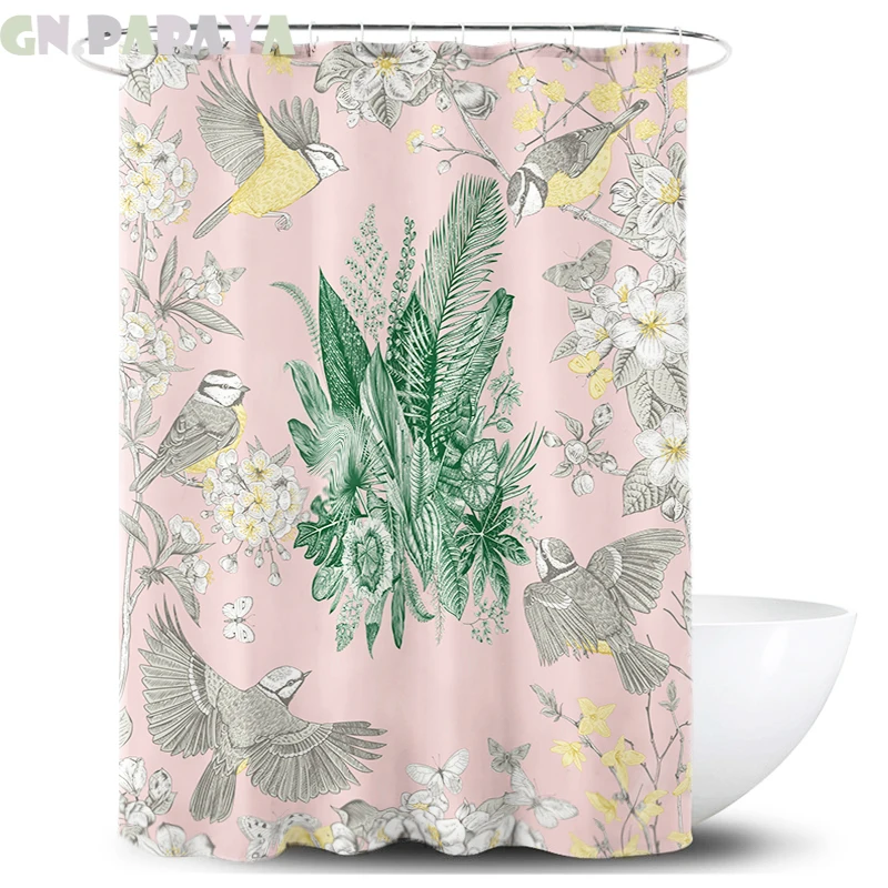 Tropical plant light pink macrame Bath Curtains Waterproof Polyester Fabric retro Shower Curtains Screen with Hooks Accessories
Tropical plant light pink macrame Bath Curtains Waterproof Polyester Fabric retro Shower Curtains Screen with Hooks Accessories