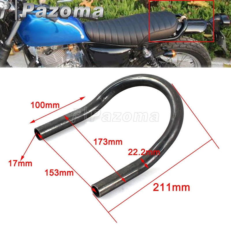 Brat Style Motorcycle Upswept Seat Frame Hoop Tracker End Seat Loop for Honda CB Yamaha XS Suzuki GS Cafe Racer Large CC Bikes
Brat Style Motorcycle Upswept Seat Frame Hoop Tracker End Seat Loop for Honda CB Yamaha XS Suzuki GS Cafe Racer Large CC Bikes