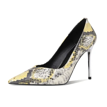 Serpentine Pointed Toe Pumps Women High Heel Shoes Fashion Snake Print Sexy Female Shallow Shoe for Party Dress Wedding Heels
Serpentine Pointed Toe Pumps Women High Heel Shoes Fashion Snake Print Sexy Female Shallow Shoe for Party Dress Wedding Heels