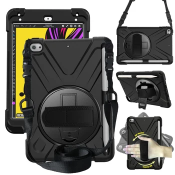 For iPad Mini 5 2019/ ipad mini 4 7.9" Tablet Case with Pencil Holder, Heavy Duty Rotating Hand Strap/Kickstand+ Shoulder Strap
For iPad Mini 5 2019/ ipad mini 4 7.9" Tablet Case with Pencil Holder, Heavy Duty Rotating Hand Strap/Kickstand+ Shoulder Strap