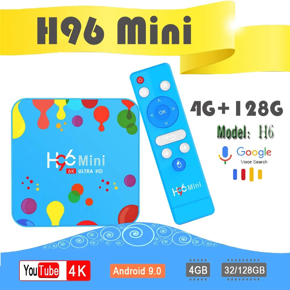 Media-Player tv box Cast WIFI Android 9.0 Dual-Wifi Global Google 4K smart tv Wifi Youtube Quad-Core Allwinner H6
Media-Player tv box Cast WIFI Android 9.0 Dual-Wifi Global Google 4K smart tv Wifi Youtube Quad-Core Allwinner H6