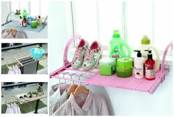 Balcony Multifunctional Drying Rack Multi-Function Adjustable Home Balcony Hanging Shelf Clothes Shoes Drying Racks Tools
Balcony Multifunctional Drying Rack Multi-Function Adjustable Home Balcony Hanging Shelf Clothes Shoes Drying Racks Tools