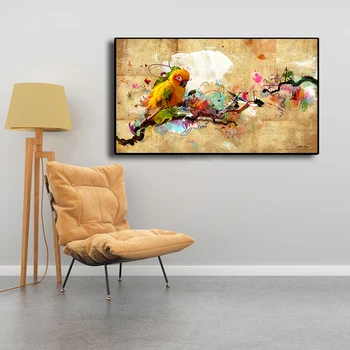 Abstract Artistic Paint Parrot Bird Oil Painting on Canvas Poster and Printing Wall Pictures for Living Room Bedroom Home Decor
Abstract Artistic Paint Parrot Bird Oil Painting on Canvas Poster and Printing Wall Pictures for Living Room Bedroom Home Decor