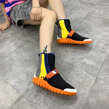 Women's shoes color elastic boots women's thin boots candy color socks shoes autumn and winter color matching short boots women
Women's shoes color elastic boots women's thin boots candy color socks shoes autumn and winter color matching short boots women