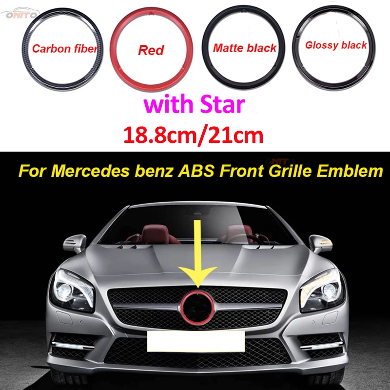 18.8cm 21cm ABS Star Logo Auto Front Grille Emblem Badge Car Styling for Mercedes-Benz C200 E300L A B C E CLA GLA GLC GLE G
18.8cm 21cm ABS Star Logo Auto Front Grille Emblem Badge Car Styling for Mercedes-Benz C200 E300L A B C E CLA GLA GLC GLE G