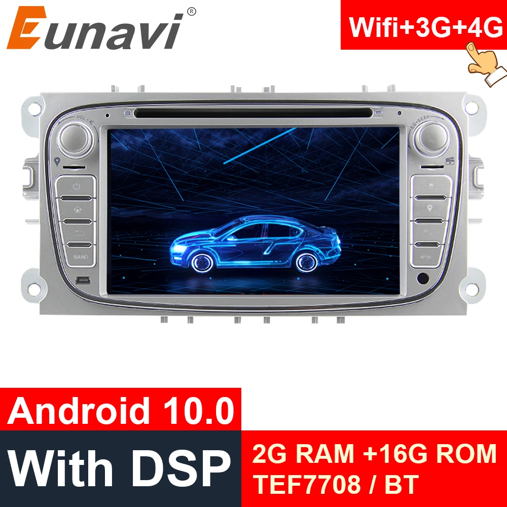 Eunavi 2 Din Android 10 Car Radio Audio DVD Player GPS For FORD Focus 2 II Mondeo S-MAX C-MAX Galaxy Headunit DSP 4G WIFI Sliver
Eunavi 2 Din Android 10 Car Radio Audio DVD Player GPS For FORD Focus 2 II Mondeo S-MAX C-MAX Galaxy Headunit DSP 4G WIFI Sliver