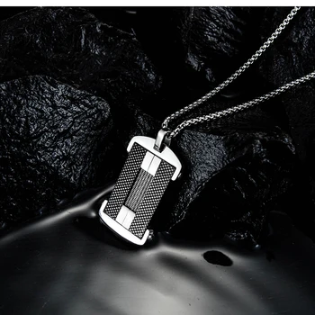 Simple Black Carbon Fiber Titanium Steel Necklace Male Fashion Personality Hip Hop Student Pendant
Simple Black Carbon Fiber Titanium Steel Necklace Male Fashion Personality Hip Hop Student Pendant