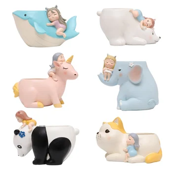 Cartoon Animal Bonsai Pot Flowerpot Resin Craft Succulent Plant Vase Elephant Rabbit Planter Pot Home Decor #CQ
Cartoon Animal Bonsai Pot Flowerpot Resin Craft Succulent Plant Vase Elephant Rabbit Planter Pot Home Decor #CQ