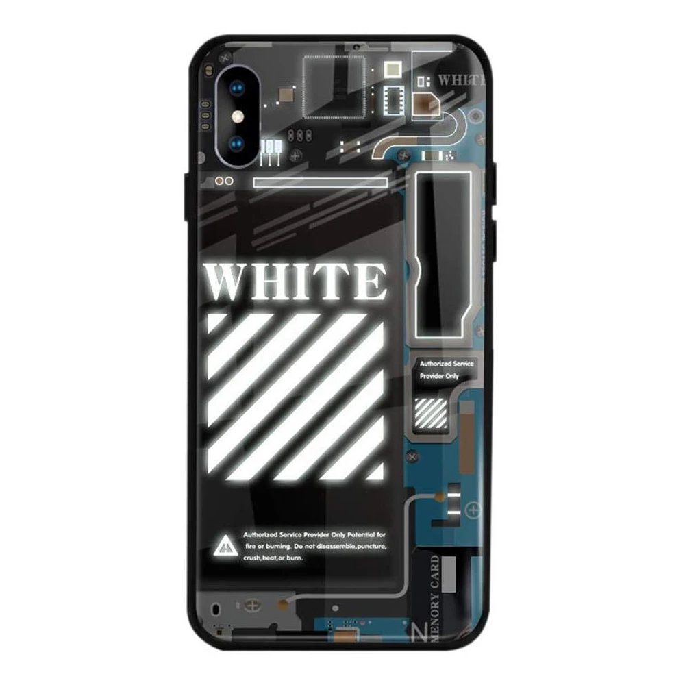 for Lighting up iphone XS Case Glass shell call flash sound control light phone case For iphone XR Case XS Max Case
for Lighting up iphone XS Case Glass shell call flash sound control light phone case For iphone XR Case XS Max Case