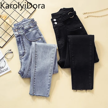 Big code Women's jeans 2020 summer new small feet jeans high waist slim slim spring black women's pants
Big code Women's jeans 2020 summer new small feet jeans high waist slim slim spring black women's pants