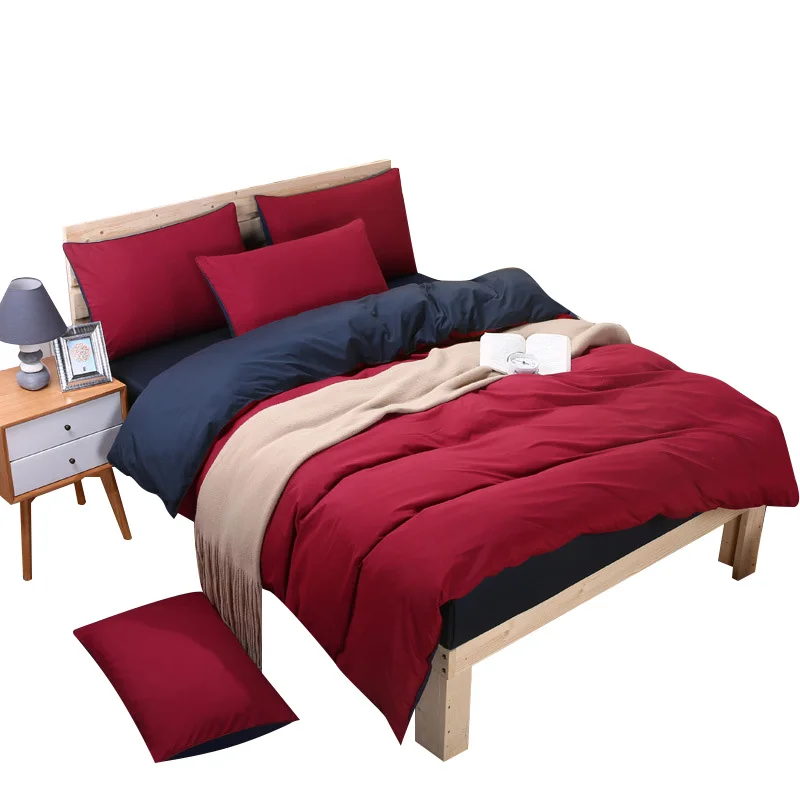 Bedding Sets Simple Wine Red Deep Purple Striped Flat Sheet Quilt Cover Pillowcase Soft King Queen Full Twin 3/4PCS Modern Style
Bedding Sets Simple Wine Red Deep Purple Striped Flat Sheet Quilt Cover Pillowcase Soft King Queen Full Twin 3/4PCS Modern Style