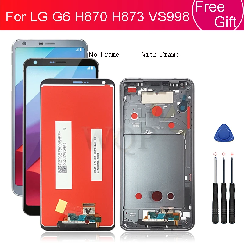 For LG G6 lcd display Touch screen Digitizer Assembly Screen Replacement for LG H870 H873 VS998 LCD with frame Repair parts
For LG G6 lcd display Touch screen Digitizer Assembly Screen Replacement for LG H870 H873 VS998 LCD with frame Repair parts